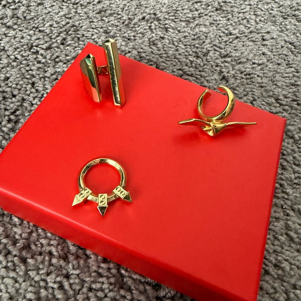 Jennifer Fisher Gold Statement Rings